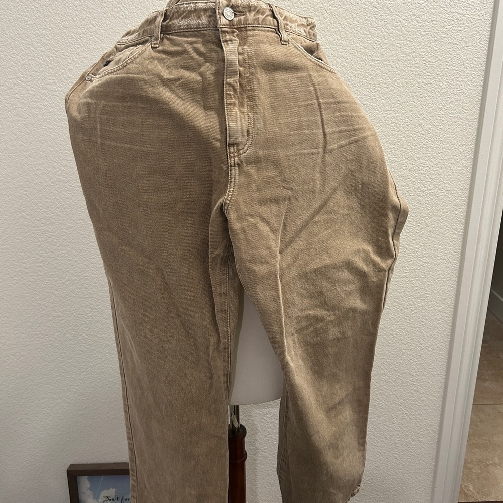 KanCan Beige Corduroy Trousers